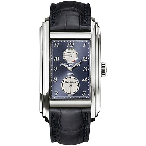 patek philippe 10 day tourbillon blue dial alligator|Patek Philippe 10 Day Tourbillion Blue Dial Alligator Leather .